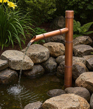 50cm Copper Japanese Sozu Water Feature - product view