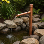 50cm handmade copper Japanese water spout for a garden water feature