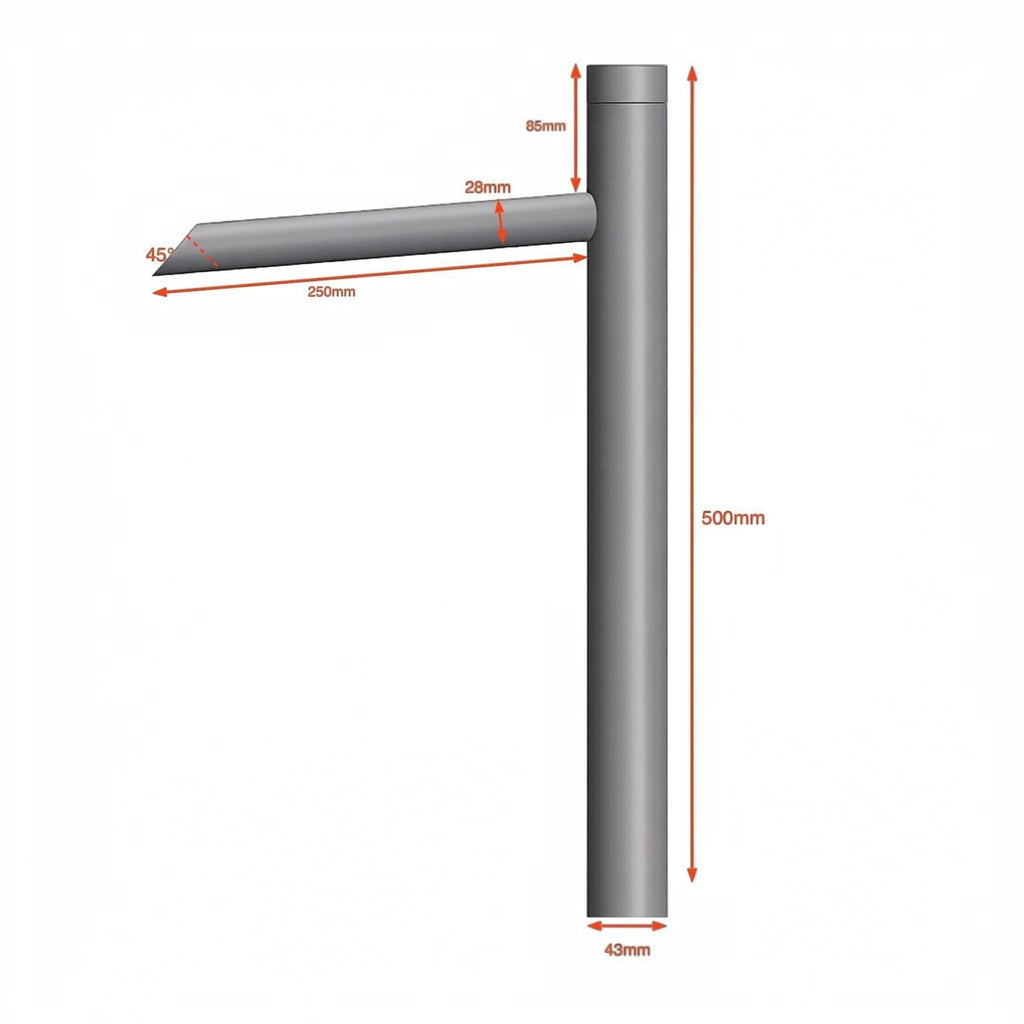 Copper Japanese garden spout for pond and water feature installations