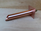 Set of 3 handcrafted copper water spouts for garden landscaping