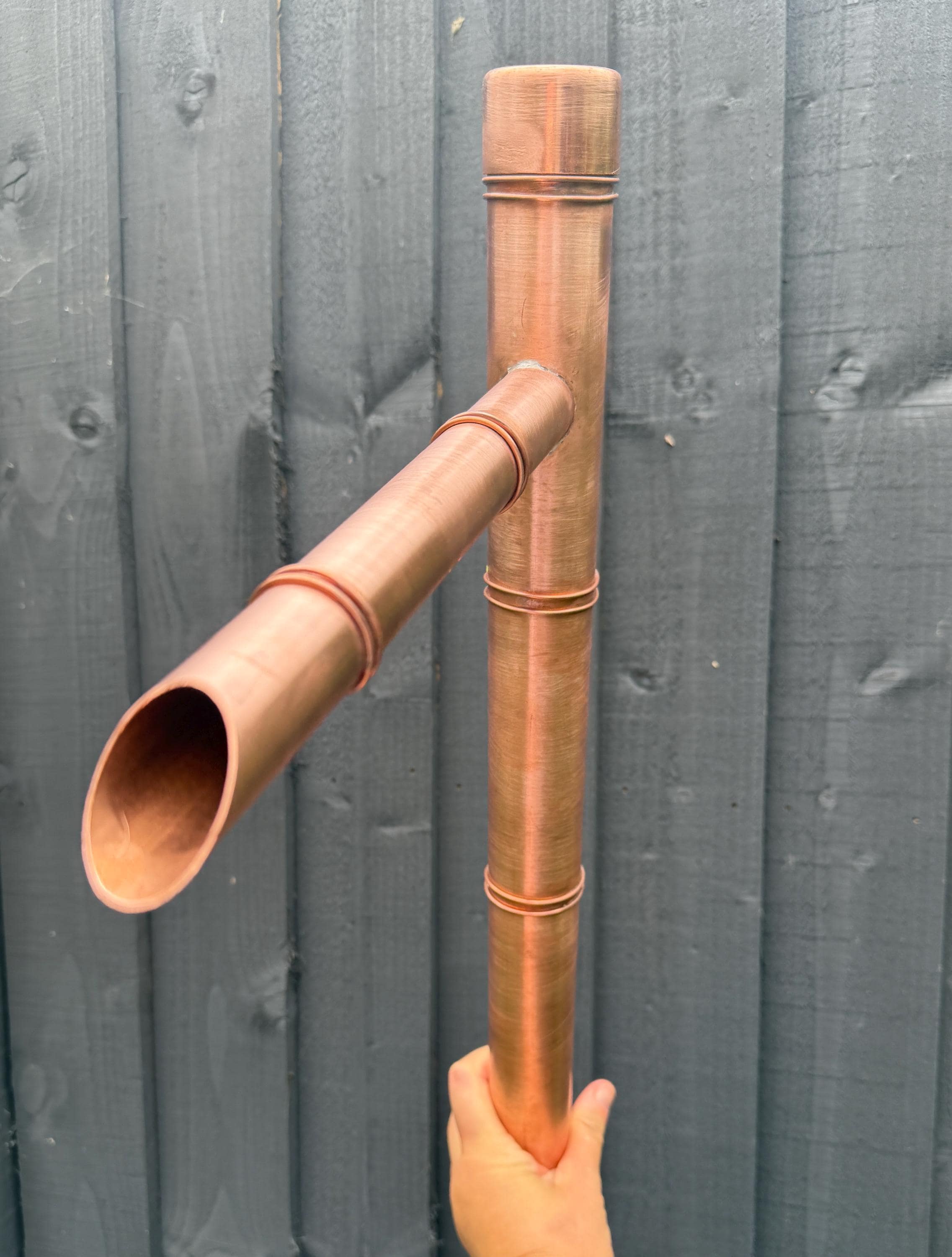50cm Handmade Copper Japanese Water Spout (Sozu Style) – Fully Assembled Zen Garden Fountain Feature - Built to Last