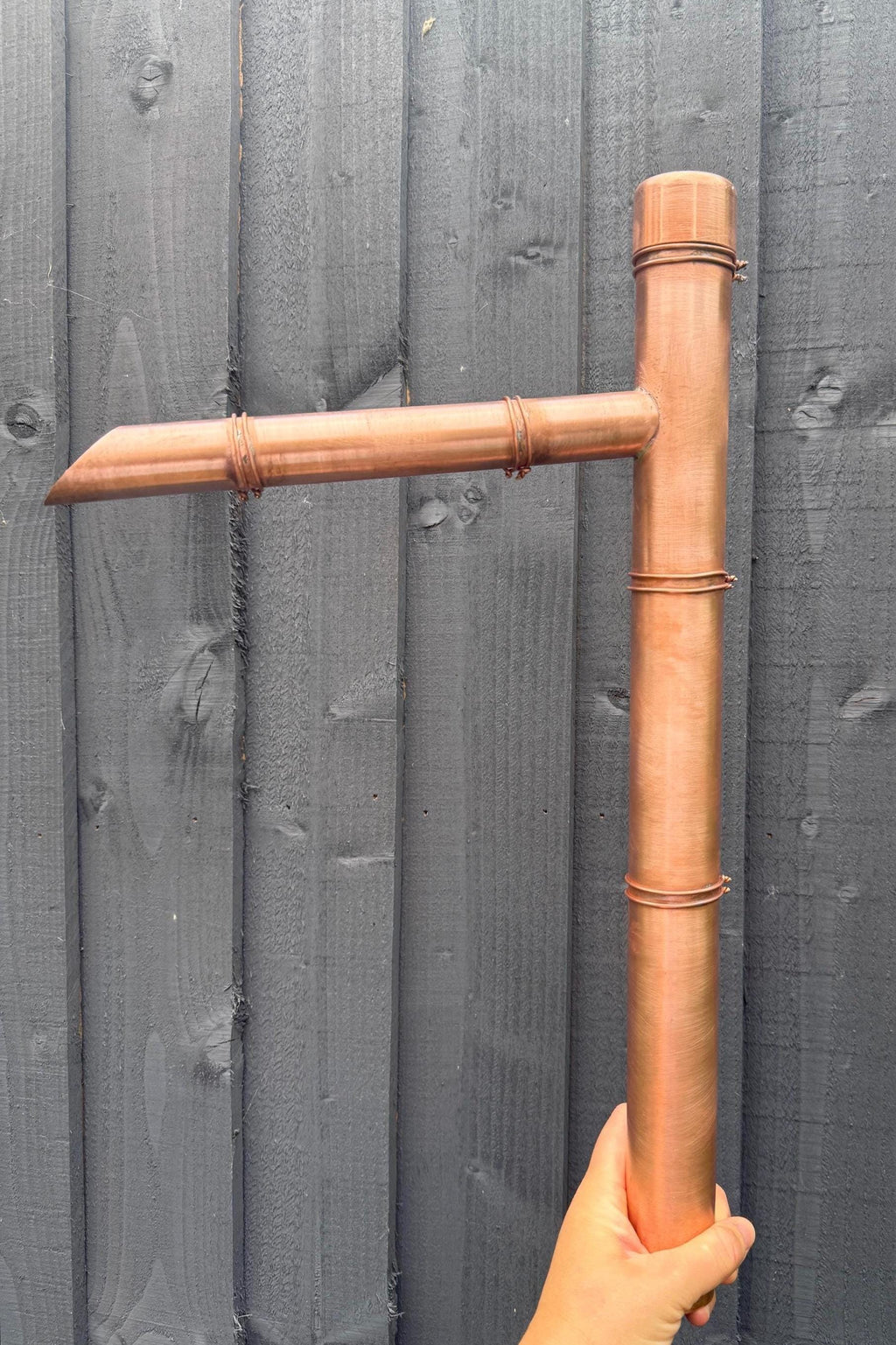 50cm Handmade Copper Japanese Water Spout (Sozu Style) – Fully Assembled Zen Garden Fountain Feature - Built to Last