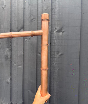 50cm Copper Japanese Sozu Water Feature - side view