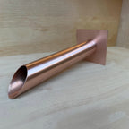 Copper water spout close-up