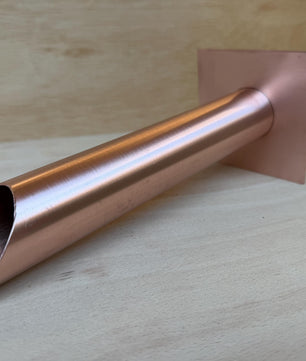 42mm Copper Water Spout Sleeve - 240mm - side view