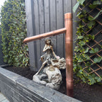 70cm handmade copper Japanese water spout for a garden water feature
