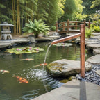 70cm handcrafted copper Sozu-style garden water feature
