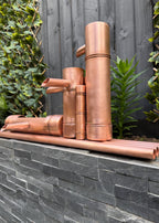 70cm copper Japanese-style garden fountain handmade in the UK