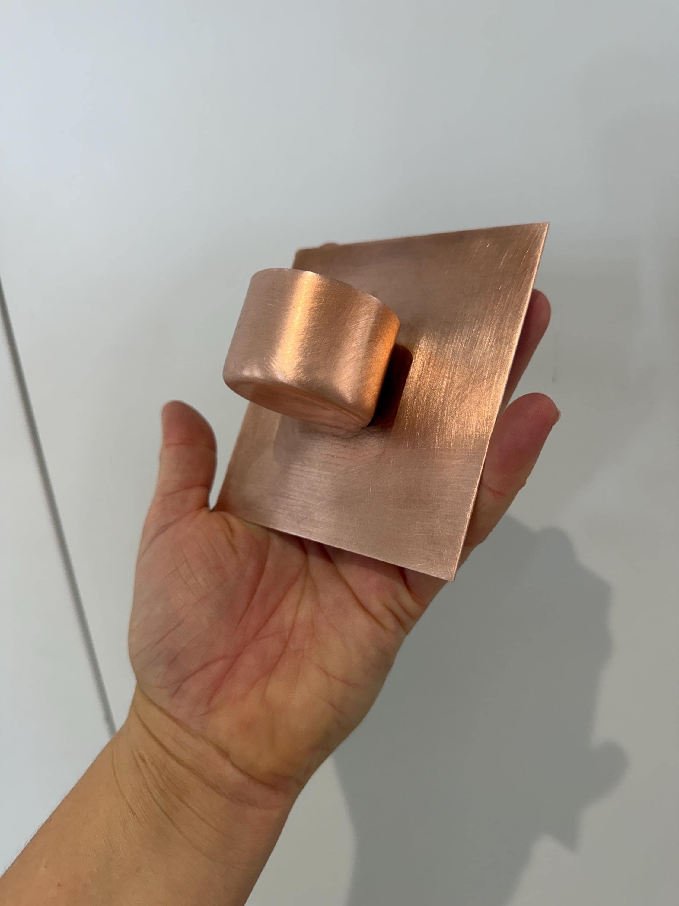 Handcrafted Copper Tea Light Holder | Wall Mounted Garden Candle Holder | Outdoor Copper Decor