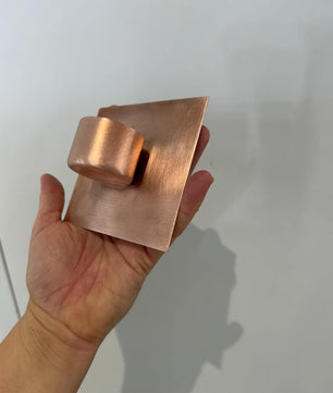 Handmade Copper Wall Tea Light Holder - handmade construction detail
