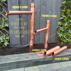 Copper Japanese garden spout for pond and water feature installations