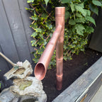 70cm copper garden water feature spout handmade in the UK