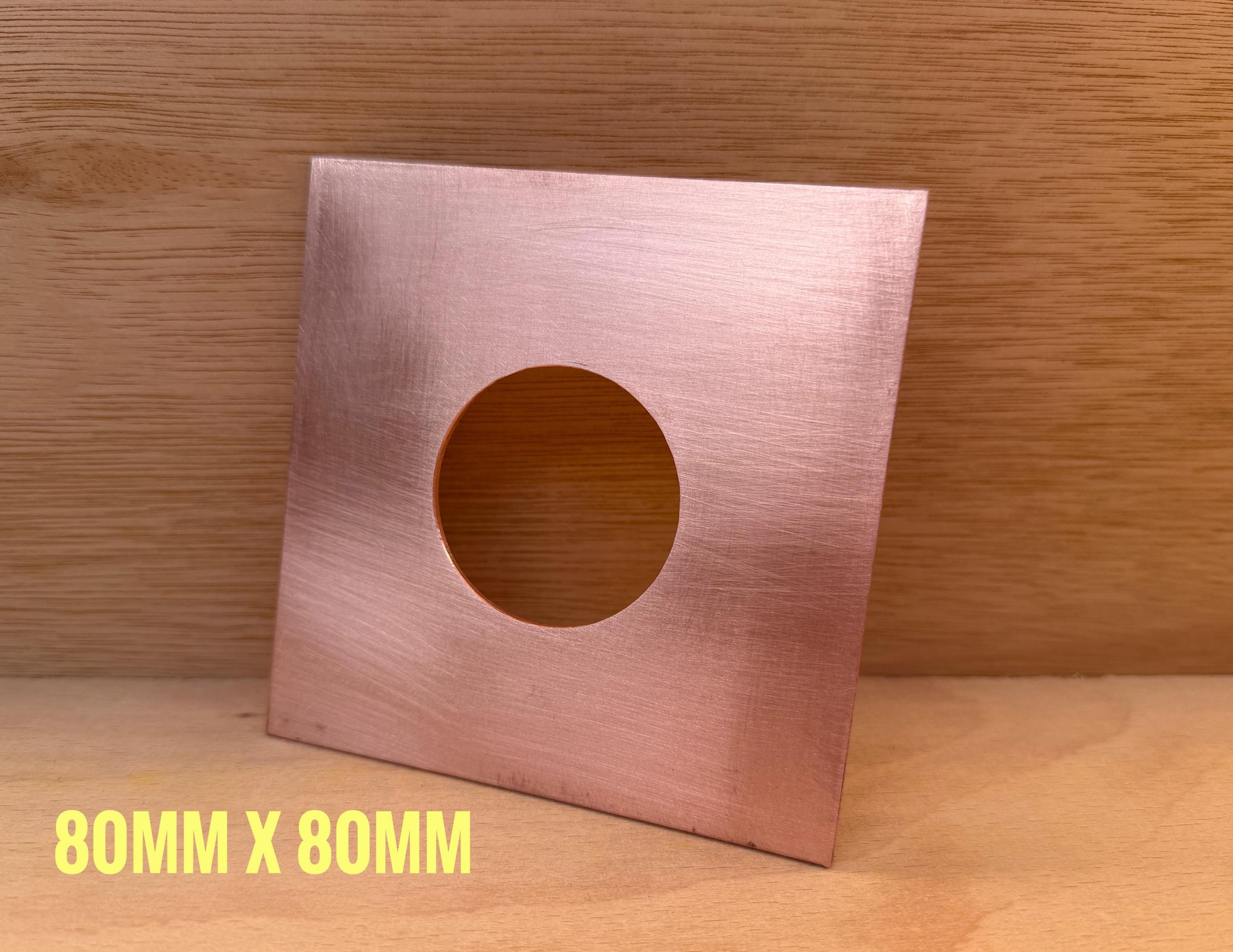 35mm Handmade Copper Water Spout , Zen Garden / Pond Feature , Wall Mounted Fountain , 230mm Projection, with Wall Plate – Single Spout