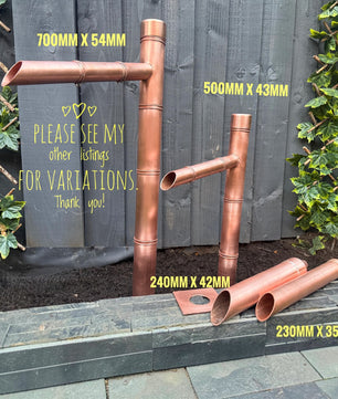 50cm Copper Japanese Sozu Water Feature - product view