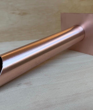 Set of 2 42mm Copper Water Spouts - 240mm - side view