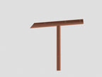 Front elevation render of Japanese style copper tee spout