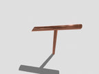 Angled render of Japanese style copper tee spout