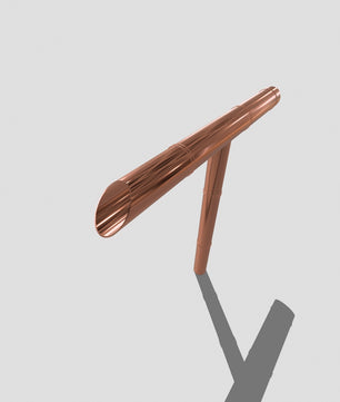 Japanese-Style Copper Tee Water Spout - product view