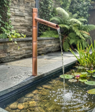70cm Copper Japanese Sozu Water Feature - product view